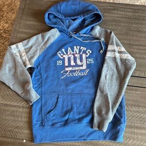 NY Giants NFL Blue and Gray New York Giants Hooded Sweatshirt